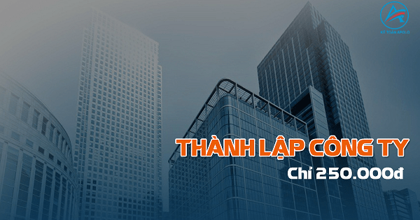 Phí Dịch vụ thành lập công ty HCM