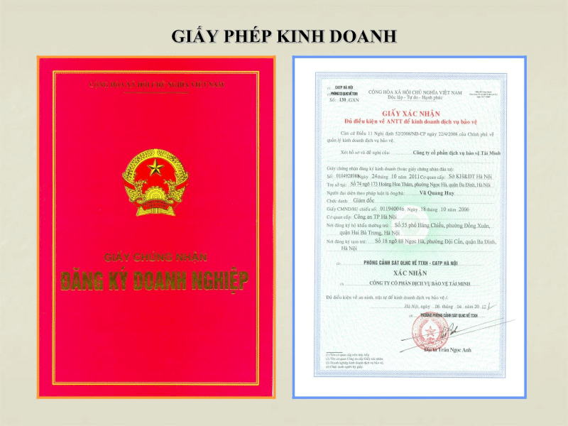 Nộp hồ sơ để nhận giấy phép đăng ký kinh doanh