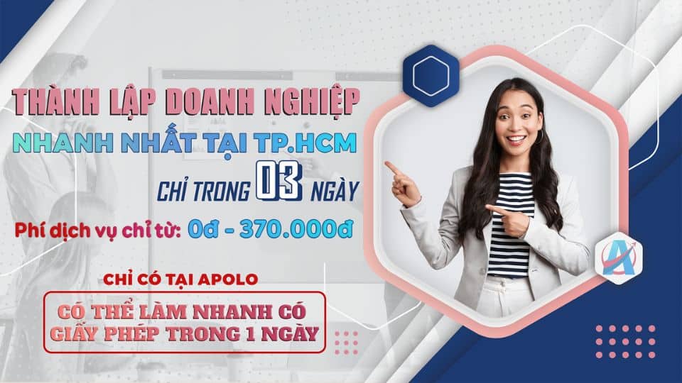 THỦ TỤC THÀNH LẬP DOANH NGHIỆP 2024