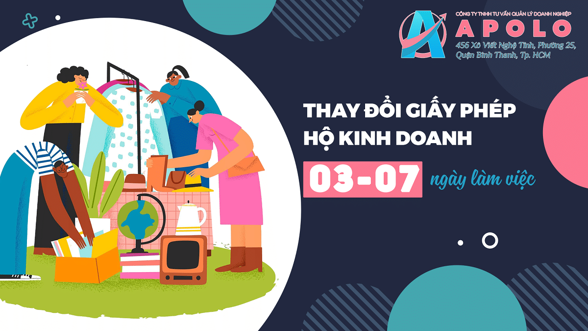 THỦ TỤC THAY ĐỔI GIẤY PHÉP HỘ KINH DOANH MỚI NHẤT