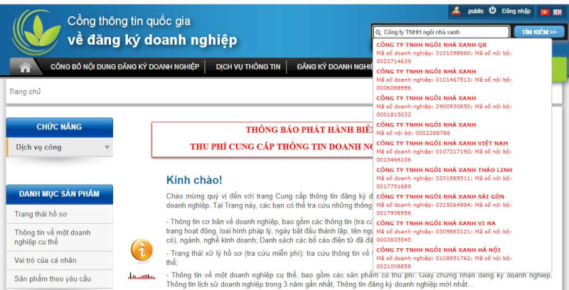 Tra cứu tên công ty mới trước khi tiến hành thủ tục thay đổi tên