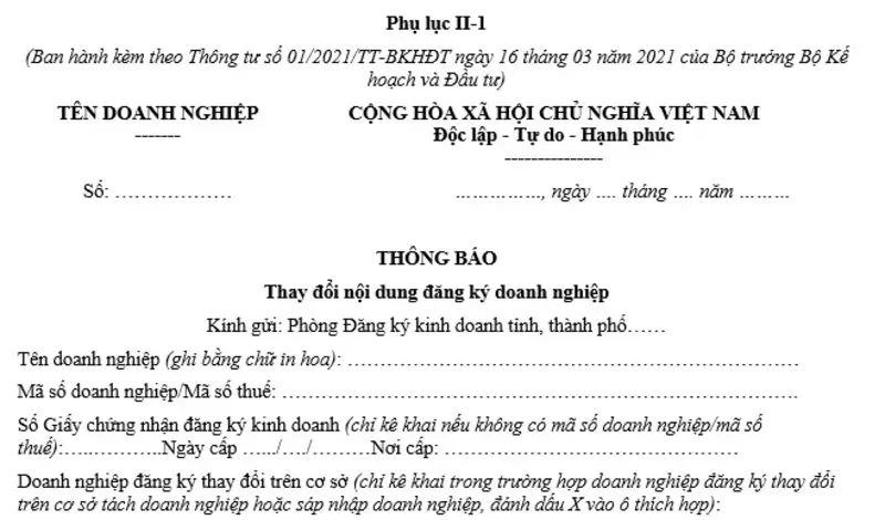 Công ty cần thông báo thay đổi vốn điều lệ cho cơ quan thuế sau khi được cấp giấy chứng nhận